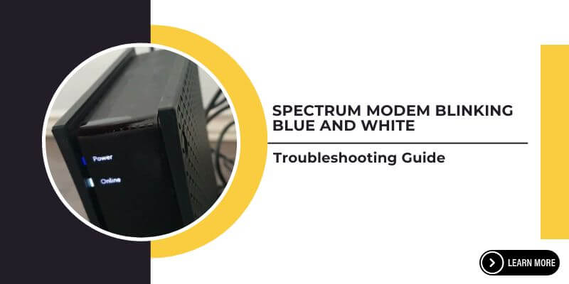 Spectrum Modem Blinking Blue And White-FI