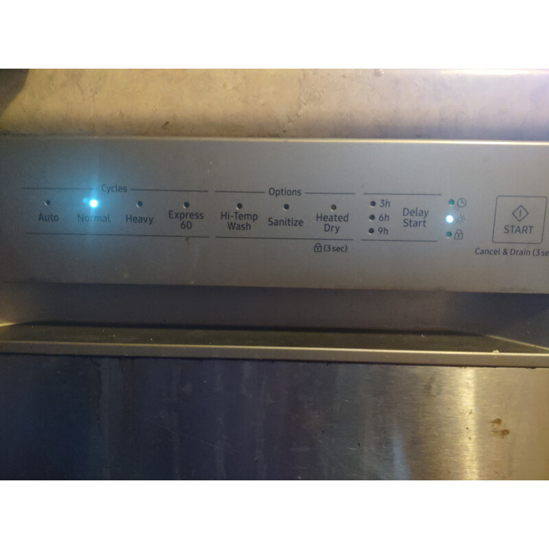 Samsung Dishwasher Express 60 Blinking